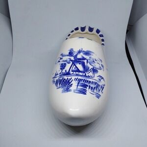 Holland Delft Blue Shoe Porcelain 7‎ In Long Blue & White